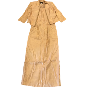 Vintage Alex Evenings 2 Piece Gold Dress Suit